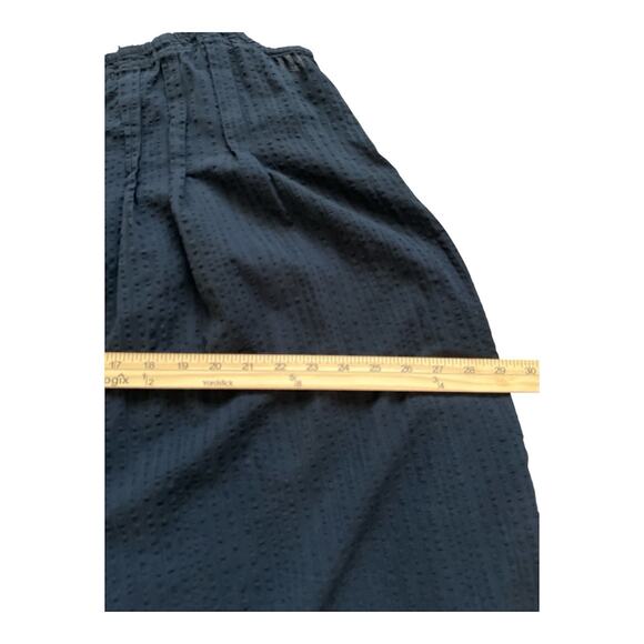 World Market Jumpsuit Womens L/XL Black Cropped Wide Leg Pockets Boho Flowy - Picture 7 of 12